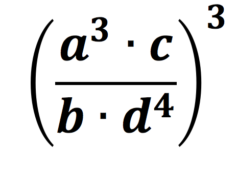 (a^3 * c / b * d^4)^3