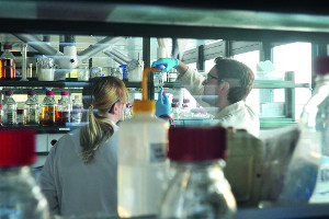 Bild zweier Personen im Labor